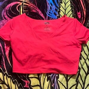 Red croptop